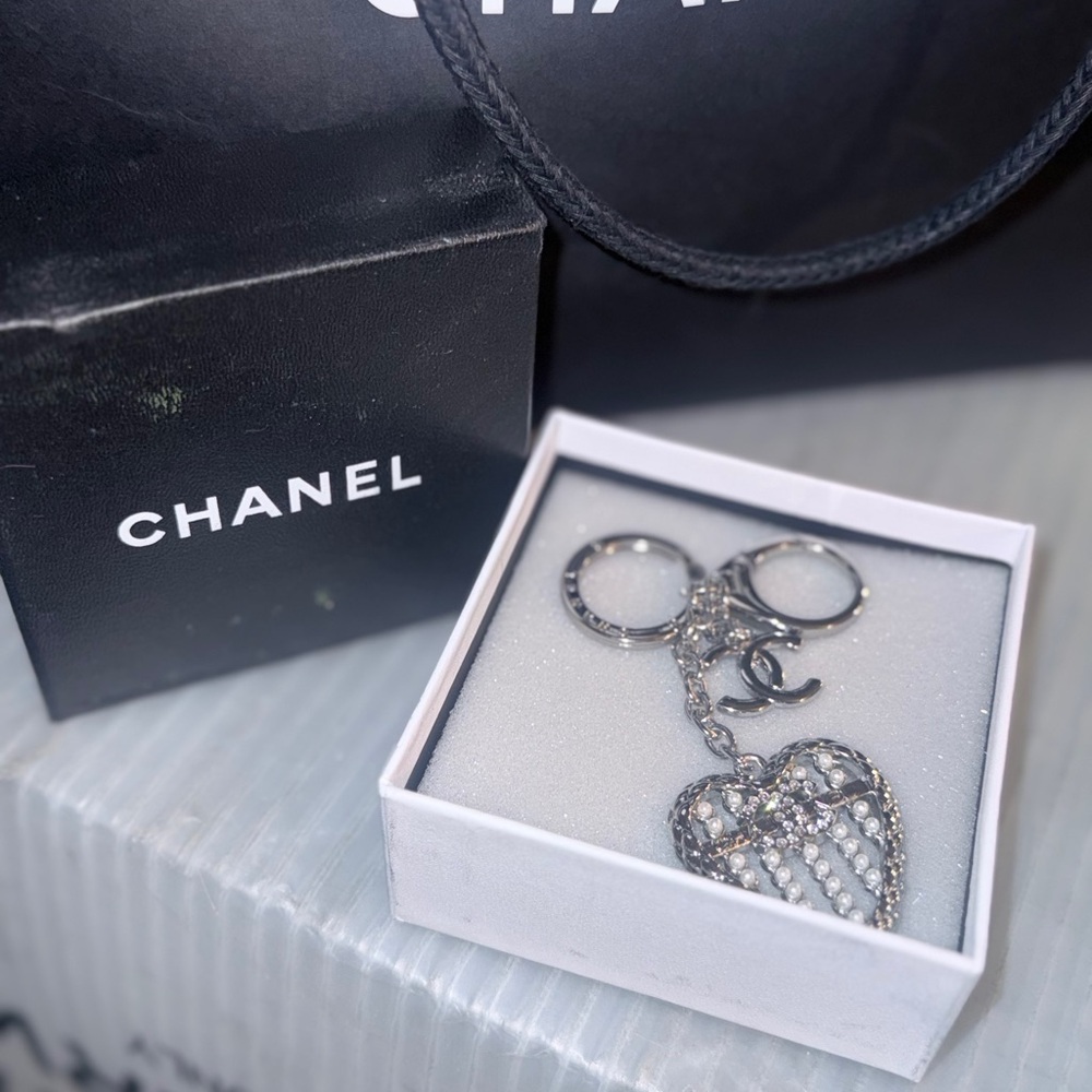 Silver Heart Keychain